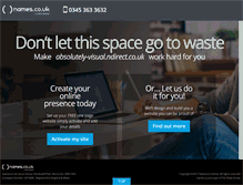 Tablet Screenshot of absolutely-visual.ndirect.co.uk